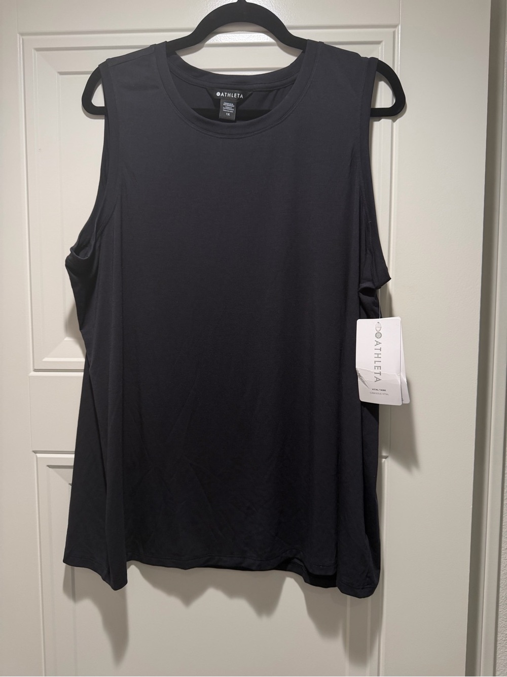 Athleta Active Black Sleeveless Vital Tank Top- 1X- NWT
